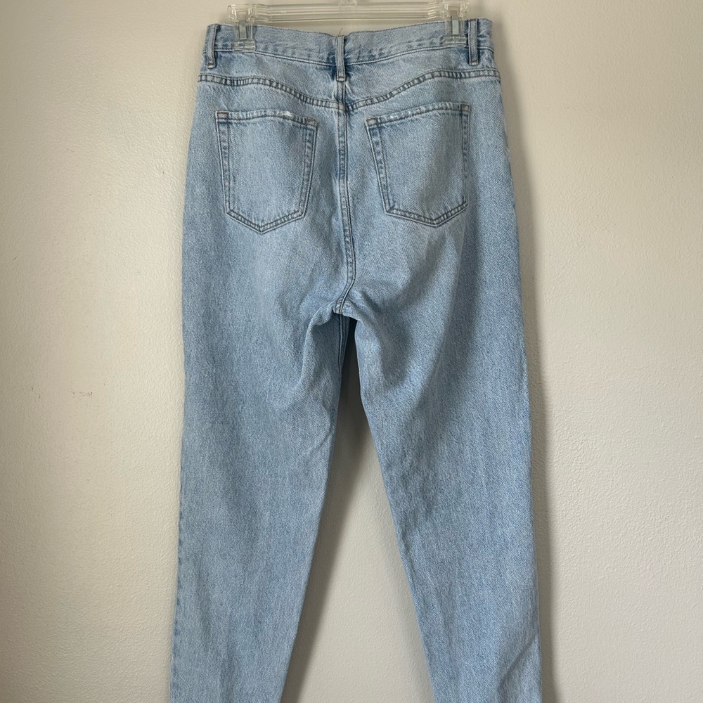 PacSun High-Rise Light Blue Jeans — Straight Leg - Picture 3 of 4